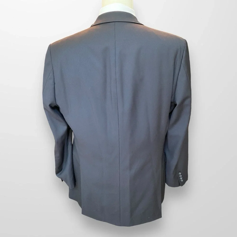 Donald Trump Signature Collection Suit Jacket Mens 42L Blue‎ Wool Blazer